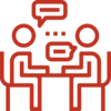 Symbol eines Beratungsgesprächs
